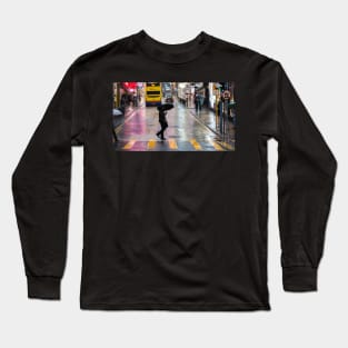 Stormy Saturday - Hong Kong - Urban City Artwork Long Sleeve T-Shirt